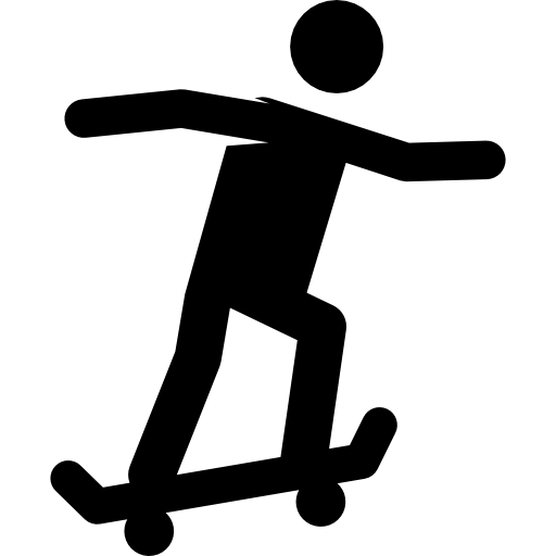 Skateboarding - Free people icons