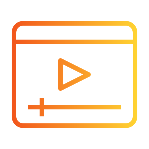 reproductor de video icono gratis