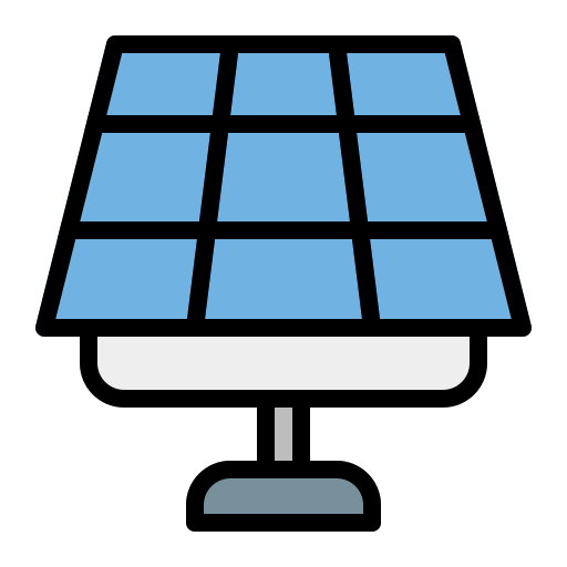 panel solar icono gratis