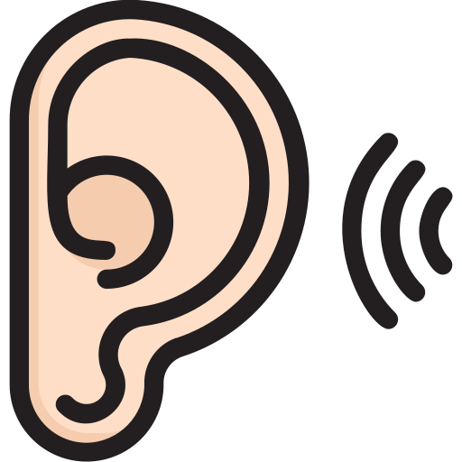 Ear Generic Outline Color icon