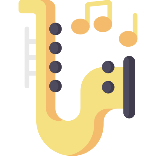 saxofón icono gratis