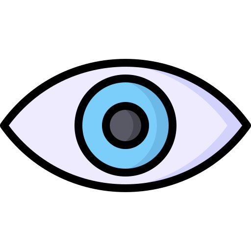 Eye bqlqn Lineal Color icon