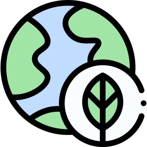 Green earth Detailed Rounded Lineal color icon