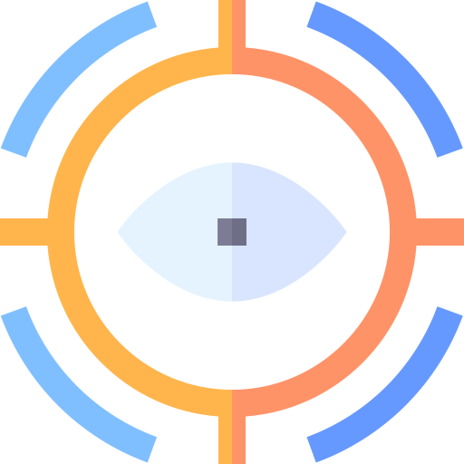 visión icono gratis