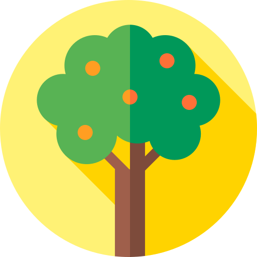 Árbol de frutas icono gratis