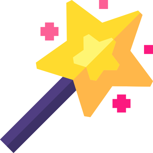 Magic wand Basic Straight Flat icon