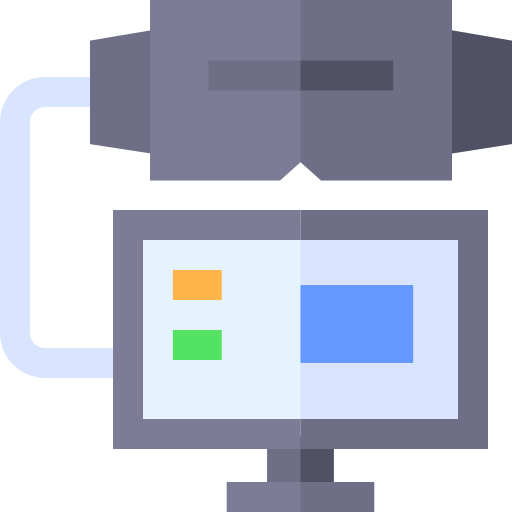 gafas de realidad virtual icono gratis