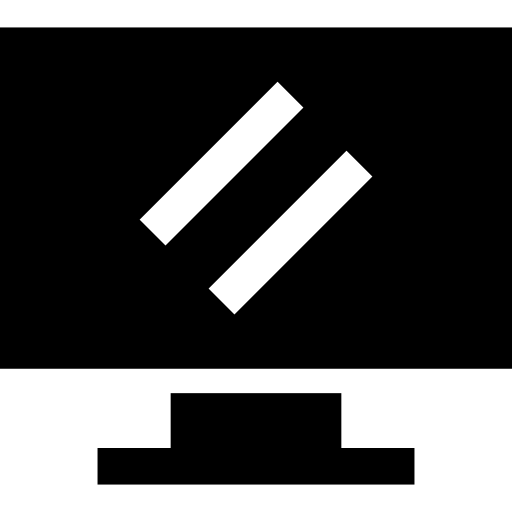 Écran de télévision Icône gratuit Écran de télévision Icône gratuit