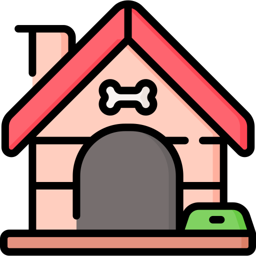 casa de perro icono gratis