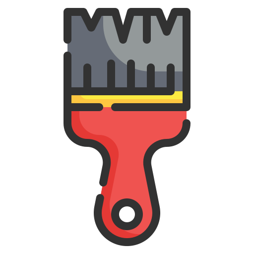 Paint brush Wanicon Lineal Color icon