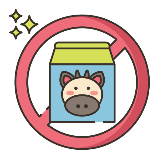 libre de lácteos icono gratis