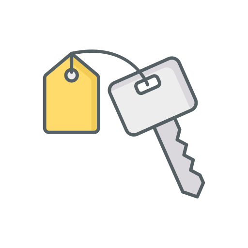 llave del hotel icono gratis