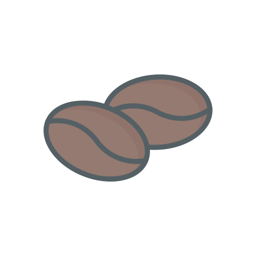 Coffee beans Dinosoft Lineal Color icon