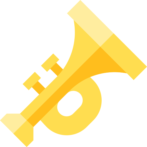 trompeta icono gratis