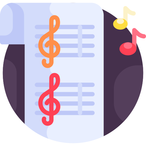 partitura icono gratis