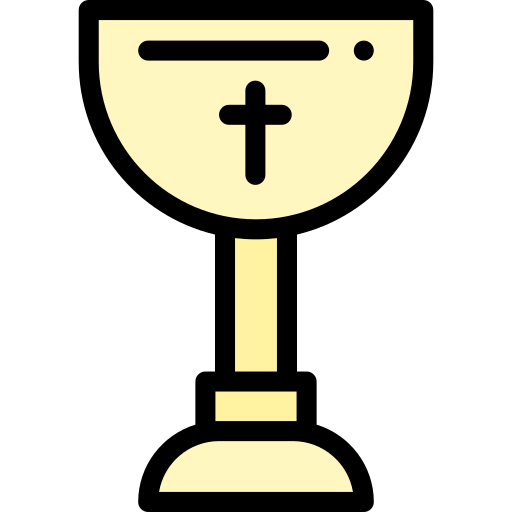 Holy chalice Detailed Rounded Lineal color icon