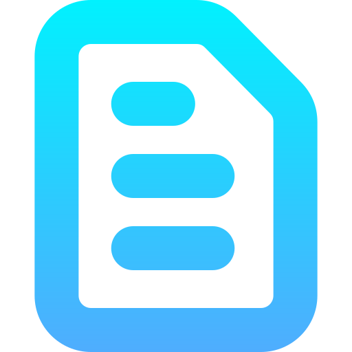 Document Generic Gradient icon