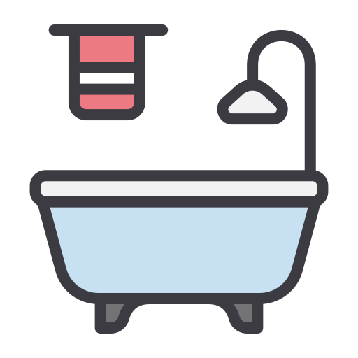 Bath Generic Outline Color icon