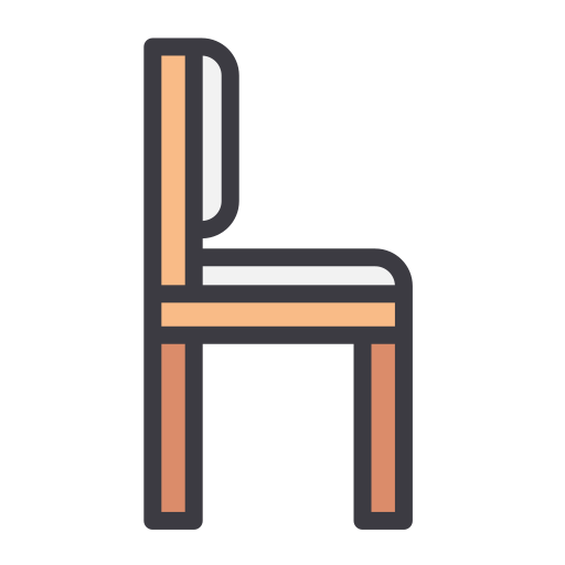 Chair Generic Outline Color icon