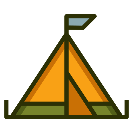 carpa para camping icono gratis