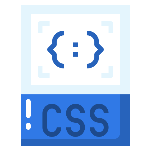 formato de archivo css icono gratis