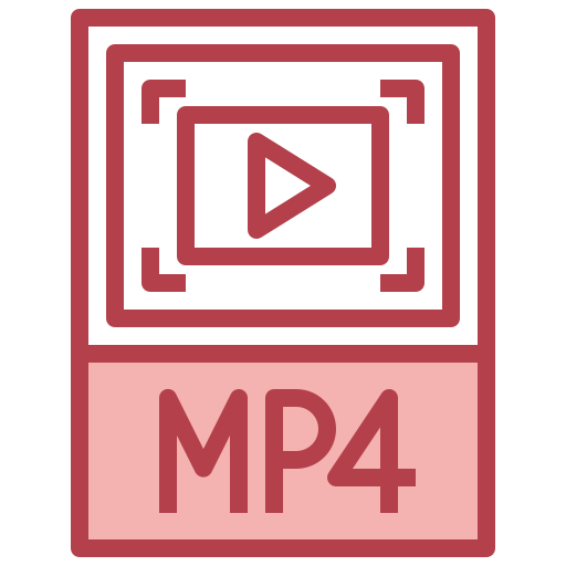 formato de archivo mp4 icono gratis