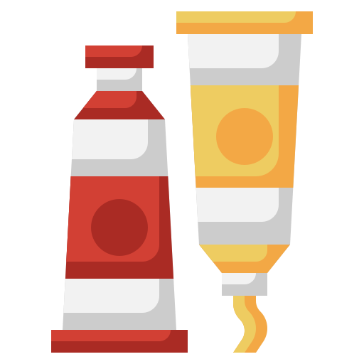 Туба с краской бесплатно иконка