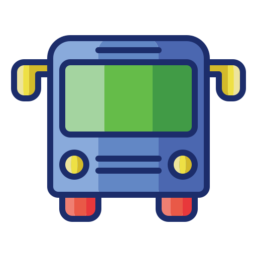 Bus Flaticons Lineal Color icon