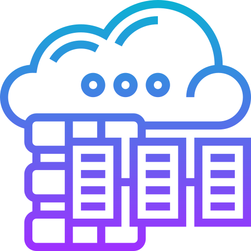 datos en la nube icono gratis