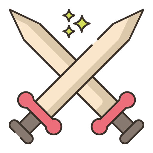 Sword Flaticons Lineal Color icon