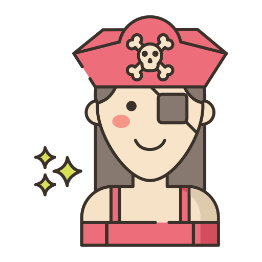 parche en el ojo icono gratis