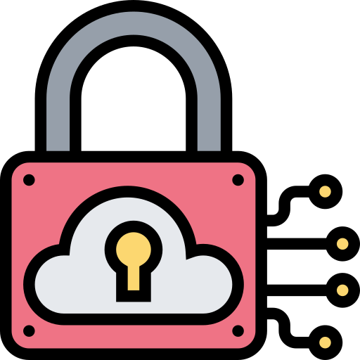 Cloud lock free icon