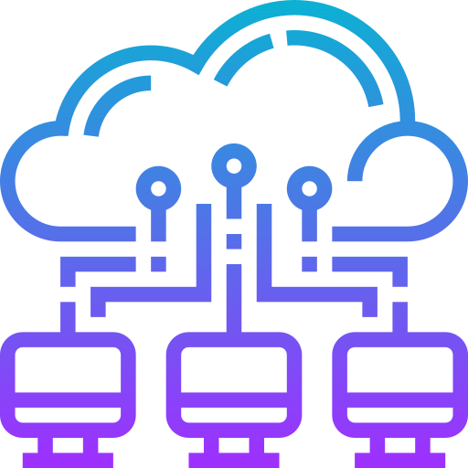 servicio de almacenamiento en la nube icono gratis