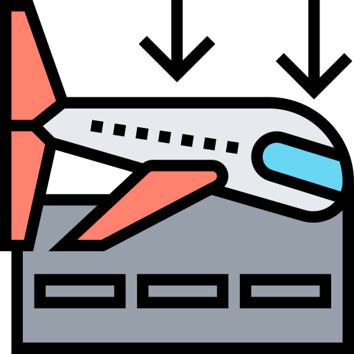 Landing free icon