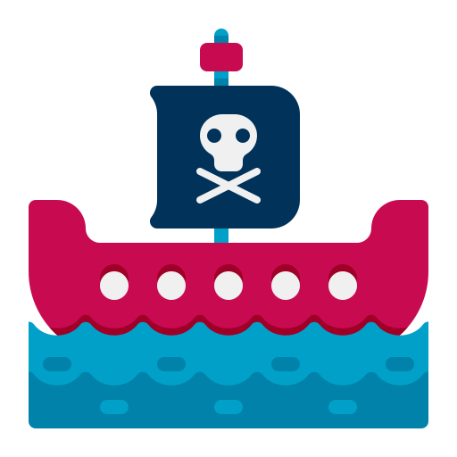 Pirate ship Flaticons Flat icon