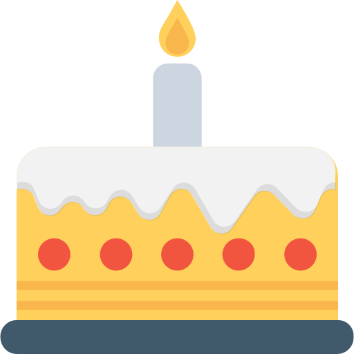 pastel de cumpleaños icono gratis