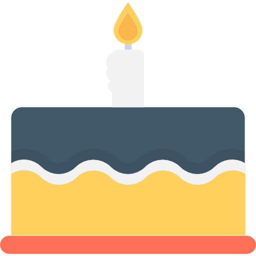 pastel de cumpleaños icono gratis