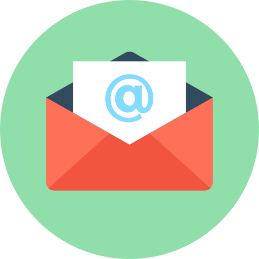 Mail Flat Color Circular icon