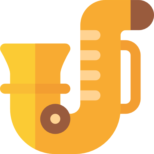 saxofón icono gratis