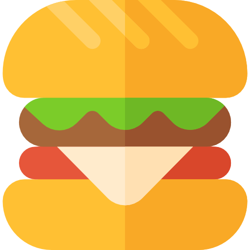 Hamburger Basic Rounded Flat icon