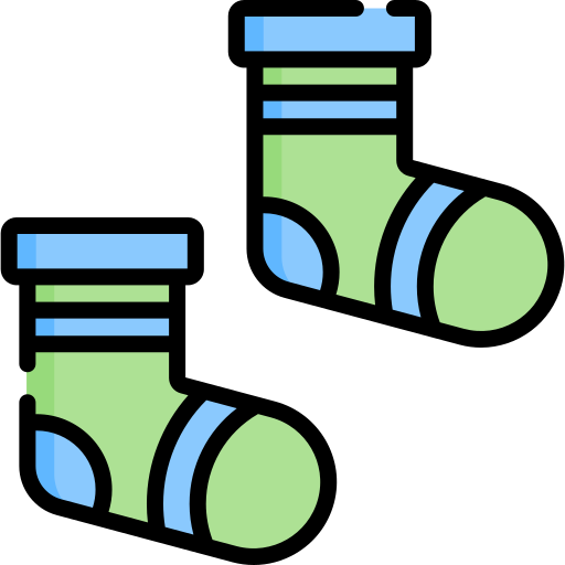 Baby socks Special Lineal color icon