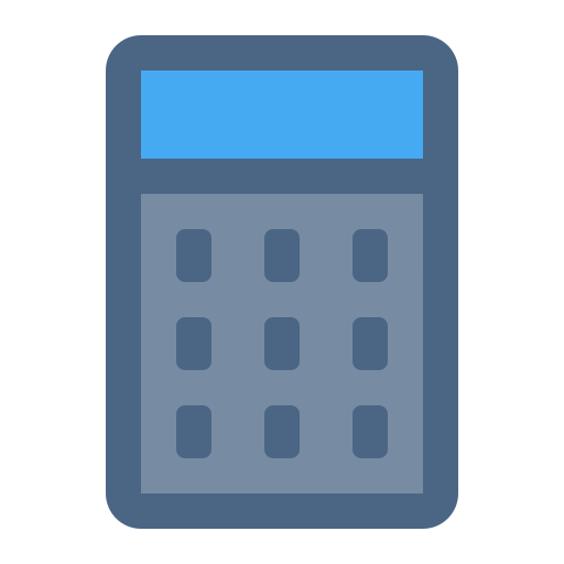 Calculator Generic Outline Color icon