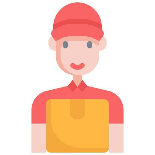 Delivery man free icon