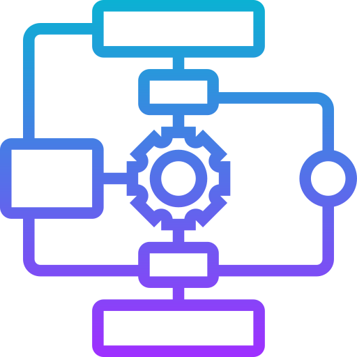 diagrama de flujo icono gratis