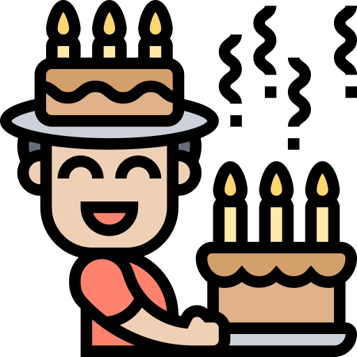 cumpleañero icono gratis