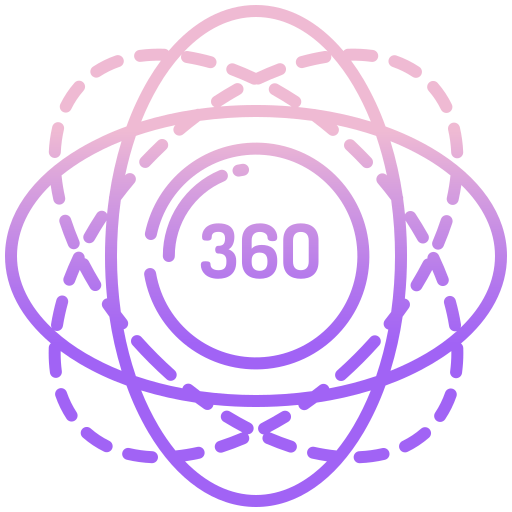 360 degrés Icône gratuit 360 degrés Icône gratuit