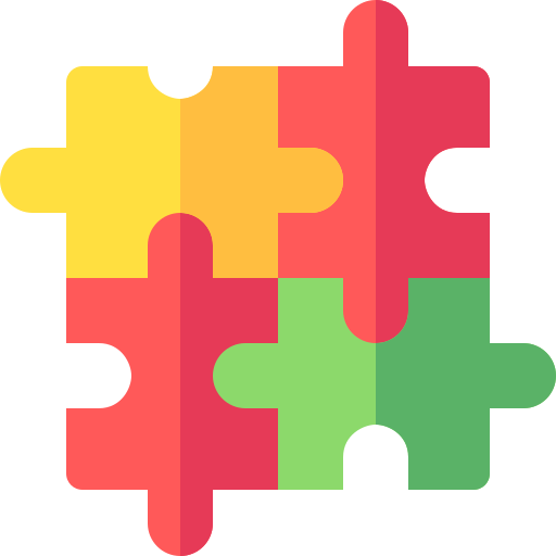 Puzzle Basic Rounded Flat icon