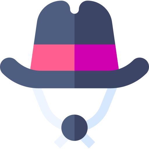 Cowboy hat Basic Straight Flat icon