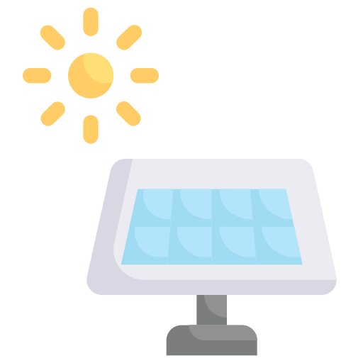 energía solar icono gratis