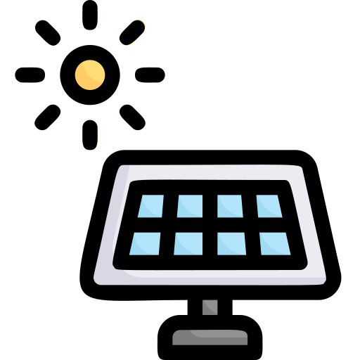 energía solar icono gratis